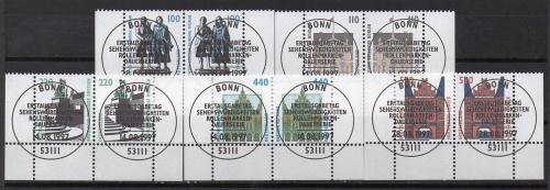 Alemania Nº Yvert 1766b/68a y 1771b/72a<br />
Nº Michel 1934A/38A (o)